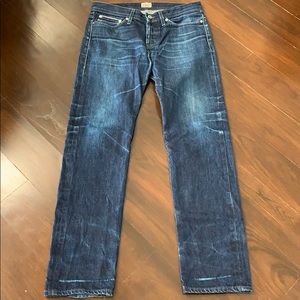 Naked & Famous Selvedge Denim jeans Weird Guy size 33 great fades!!